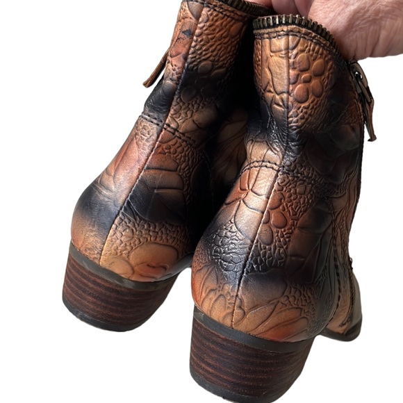 EUC Spring Step L’Artiste Leather Erminia Ankle Boots Size 6.5 - 7 - Picture 5 of 10